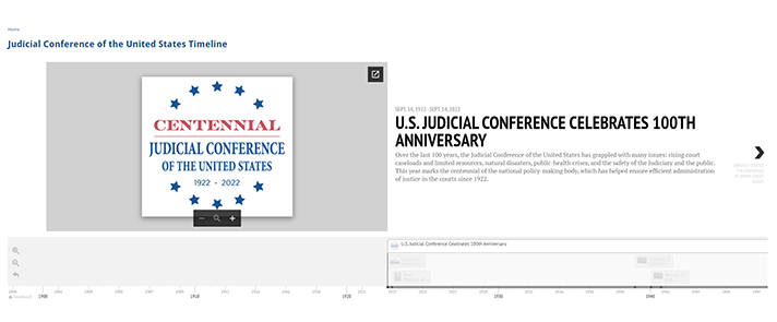 Judicial interactive map