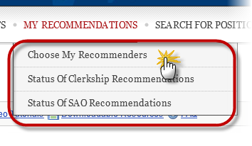 Choose Recommenders tab