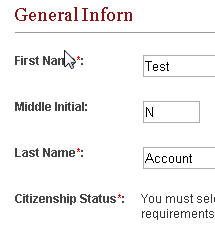 Name Citizenship and Email